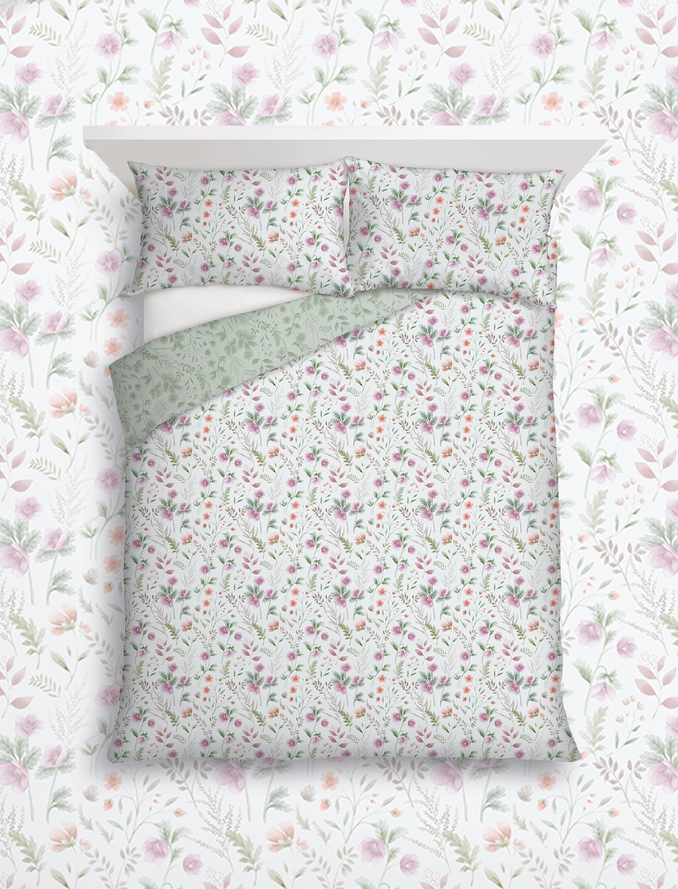 4C_F&F Home Pretty Floral Duvet Set Double King